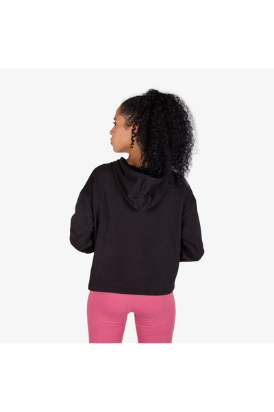 Puma Essentials Cropped Logo Kadın Siyah Günlük Sweatshirt