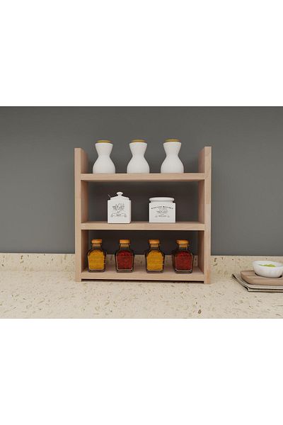 FASTWOOD Killa Wooden Spice Rack Stand