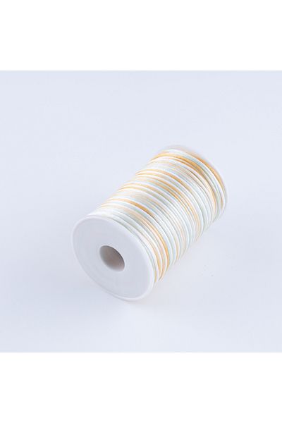 Bimotif Mustard-Water Green Flush Rope (Rat Tail), 2 mm 5 Meters