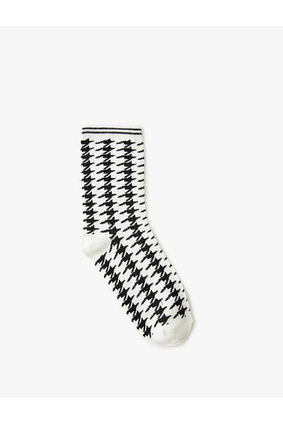 Koton Șosete Socket cu model Houndstooth