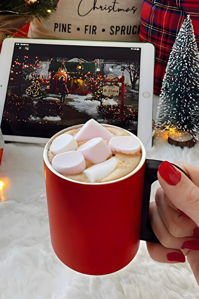 Verahed 304 Stainless Double Layer Red Thermos Cup - Travel Mug 300ml