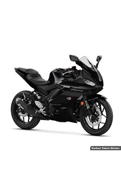 Motiker Yamaha YZF-R3/R25 Karbon Takım Sticker Etiket Modeli