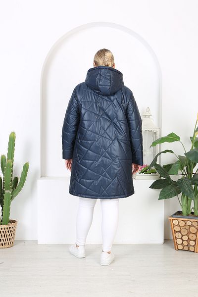 XL Modam Women's Large Size Navy Blue Coat