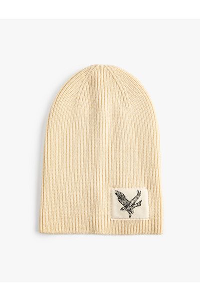 Koton Knitted Beret Eagle Embroidered
