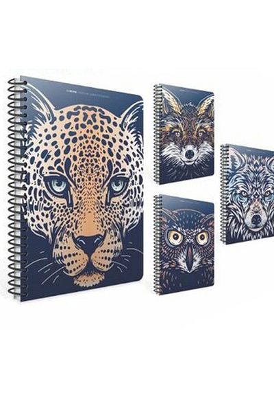 Gıpta GIPTA Aninotes - A4 80YP Checked Notebook with Spiral Cardboard Cover