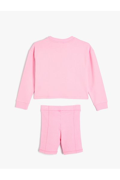 Koton Set aus Sweatshirt und Shorts aus Baumwolle, Doppelpack