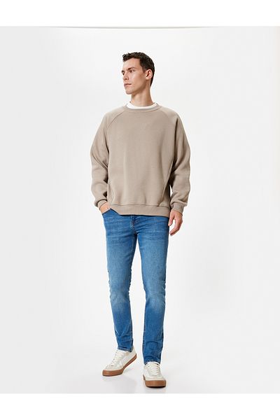 Koton Geknöpfte Slim-Fit-Jeans mit Standard-Taille – Brad Jean