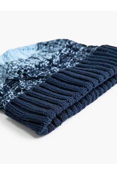 Koton Складана детальна різнокольорова складна шапка