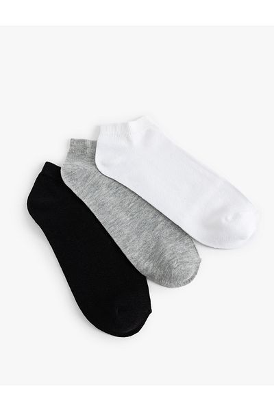 Koton Basic 3-Piece Booties Socks Set - Multicolored