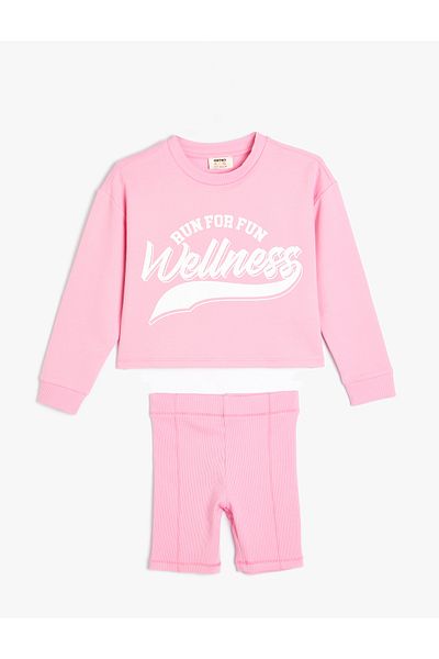 Koton Set aus Sweatshirt und Shorts aus Baumwolle, Doppelpack