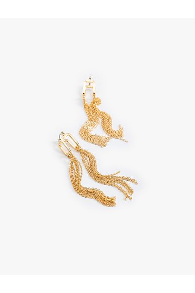 Koton Steel Chain Dangle Earrings
