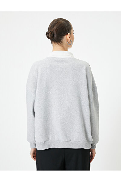 Koton Φούτερ πόλο με στάμπα με θέμα κολλεγίου