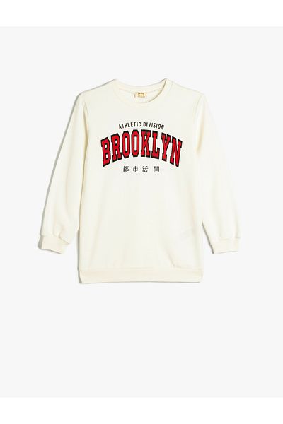 Koton Long Sleeve City Printed Sweat Raster