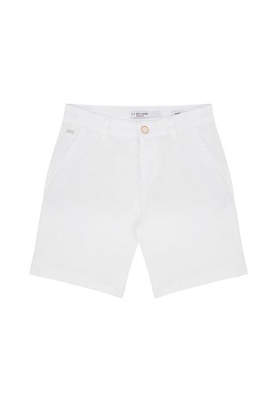 U.S. Polo Assn. Boys' White Woven Shorts 50283954 -Vr013