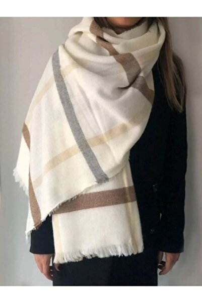 çiğdem eşarp КОПІЯ - Білий картатий шарф