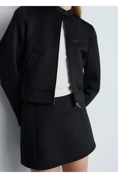 MANGO Woman Mid-Waisted Mini Skirt