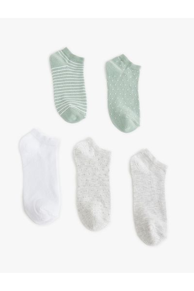 Koton Set de 5 șosete colorate cu modele de buline