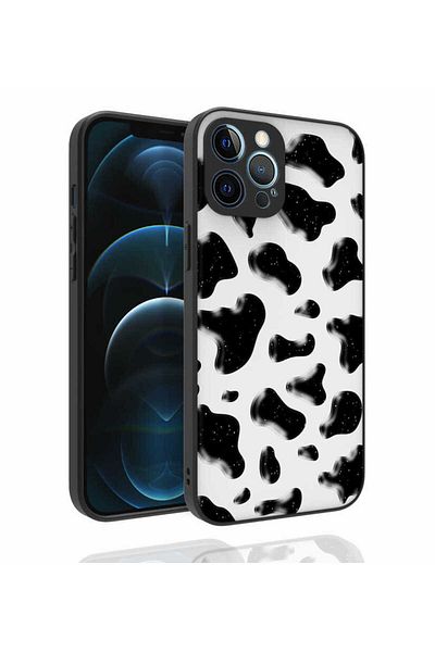 zore iPhone 12 Pro Max Compatible Patterned Camera Protected Shiny Zore Nora Case-No2