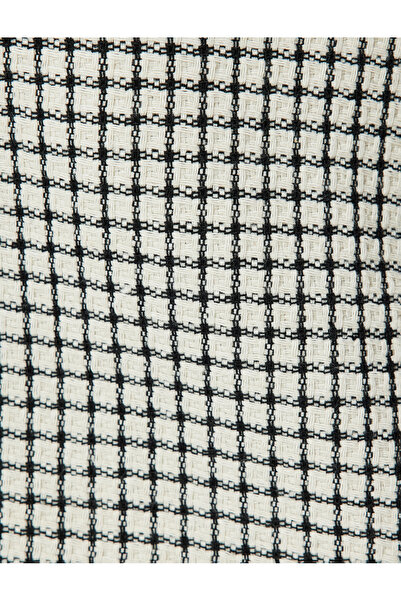 Koton Fusta scurtă din tweed mini în carouri