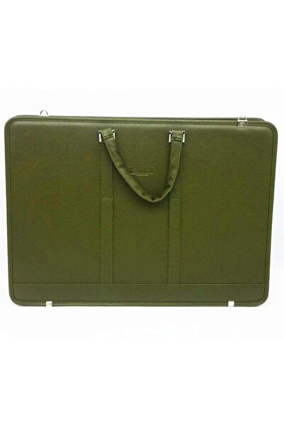 Abka Bback 40x55cm Suni Deri Proje Çantası Hâki / 502