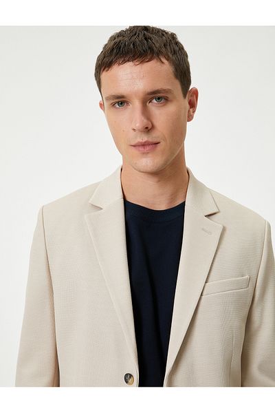 Koton Jachetă slim fit cu buzunar cu clapă