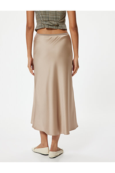 Koton Midi Boy Saten Etek A Kesim