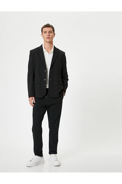 Koton Slim Fit Double Breasted Blazer - Καλυμμένη λεπτομέρεια διπλής τσέπης