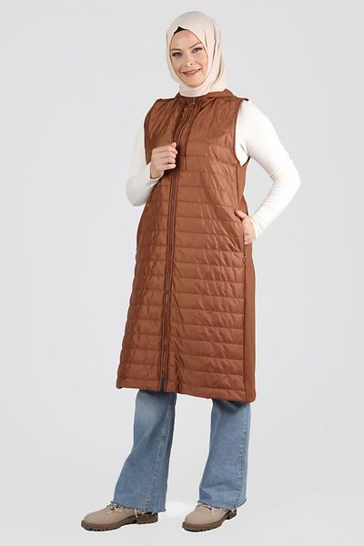 Moda Rosa 24K3001 - TABA - LARGE SIZE CAPTONED VEST