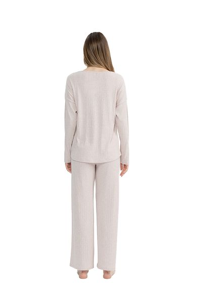U.S. Polo Assn. Us Polo Assn. Women's V-Neck Pajama Set - Wide Leg 11025K.Z.1Et7.A0.Gr.Ou9.P0.023Kvnlke