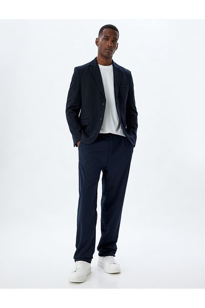 Koton Slim Fit Blazer Jacket with Flap Pocket Detail