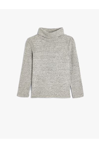 Koton Turtleneck Viscose T-shirt - Long Sleeve
