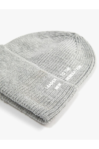 Koton Elastický pletený baret se zahnutými okraji