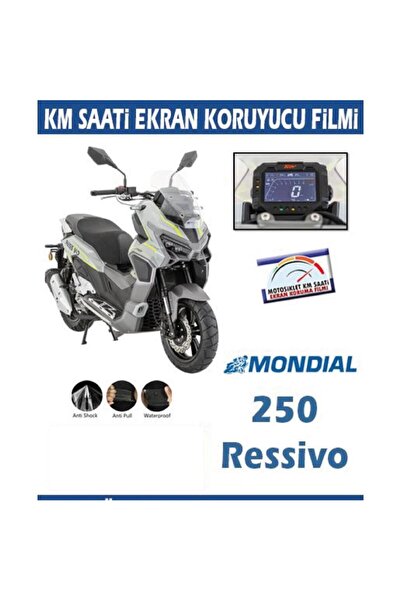 Motiker Mondial Ressivo 250cc-125cc uyumlu Serisi Motosiklet Ekran Km Koruyucu