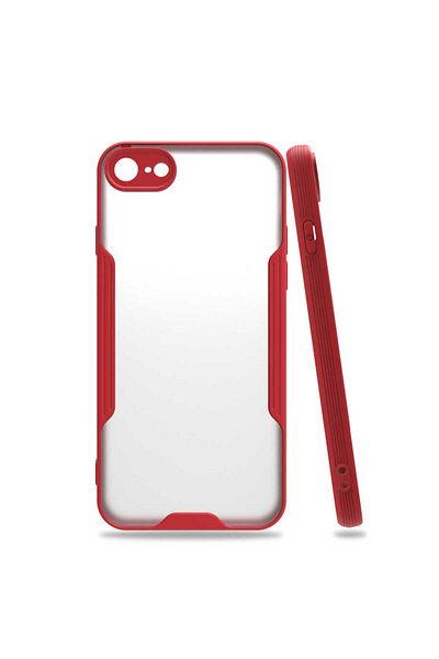zore Zore Parfe Case-Red Compatible with iPhone Se 2022