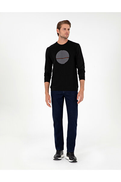 Pierre Cardin Μαύρο φούτερ Regular Fit 1941532