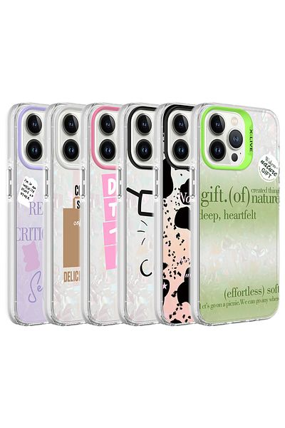 zore iPhone 13 Pro Max Compatible Marble Patterned Zore Marbello Case-Brown