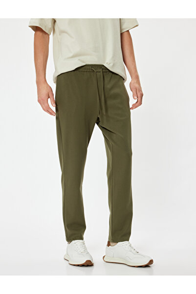 Koton Kumaş Pantolon Beli Bağcıklı Cep Detaylı