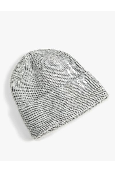 Koton Elastický pletený baret se zahnutými okraji