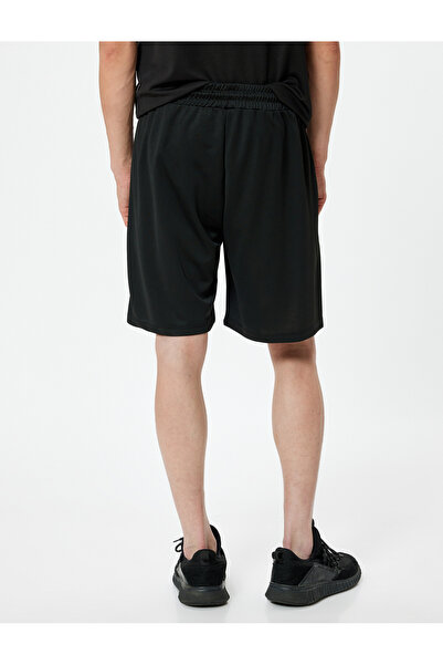 Koton Spor Şort Geometrik Baskılı Cep Detaylı Beli Bağcıklı