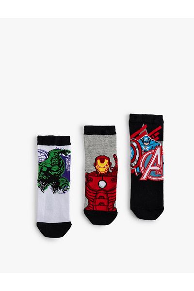 Koton Set de șosete din 3 piese cu licență Marvel