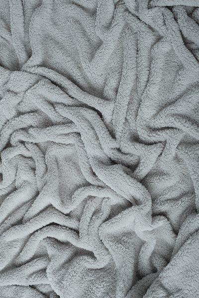 Gleamy Welsoft Grey βελούδινο ύφασμα - 1,5 μέτρα ύψος, 1,80 cm πλάτος, άνεση διπλής όψης