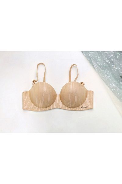 F.K Στράπλες και χωρίς Underwire Laser Cut Push-up σουτιέν - Χρώμα δέρματος