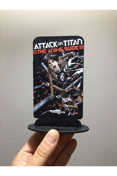 Olympus plus ANİME ATTACK ON TİTAN LEVİ ACKERMAN KARAKTER BASKILI AHŞAP FİGÜR
