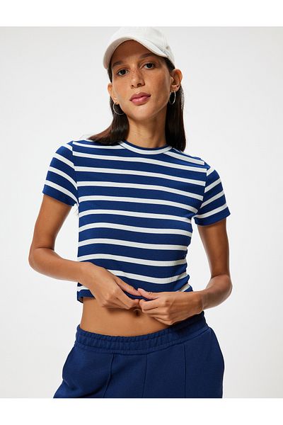 Koton Tricou de bază Slim Fit cu gât crew - cu mânecă scurtă
