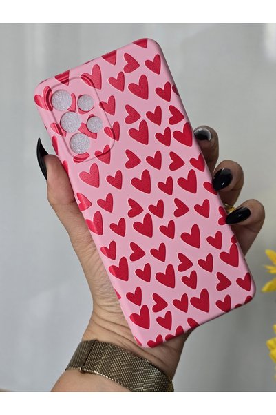 Magic Ring Samsung Galaxy A32 Compatible Velvet Inside Launch Heart Printed Case