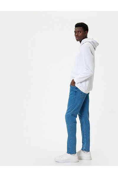 Koton Τζιν με κουμπιά Standard Waist Slim Fit - Brad Jean