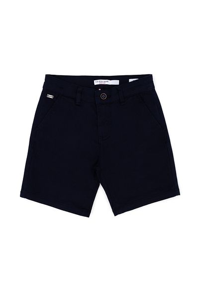 U.S. Polo Assn. شورت منسوج باللون الأزرق الداكن للأولاد 50283954 -VR033