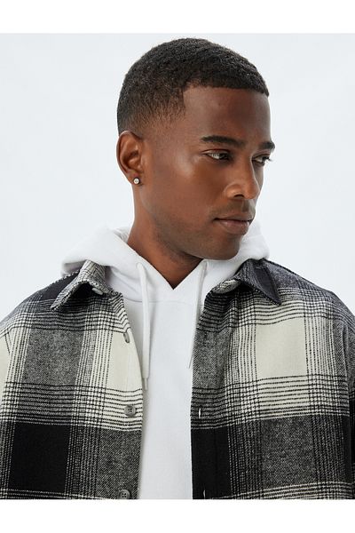 Koton Long Sleeve Winter - Regular Fit, Cotton Blend Lumberjack Shirt