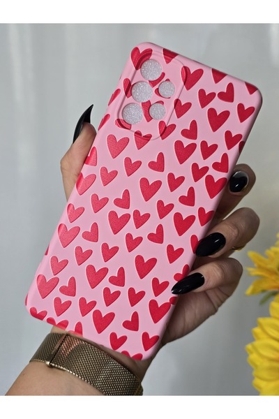 Magic Ring Samsung Galaxy A13 Compatible Velvet Inside Launch Heart Printed Case