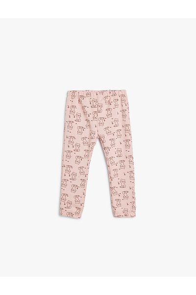 Koton Fox Printed Jogger Sweatpants - Ελαστική μέση